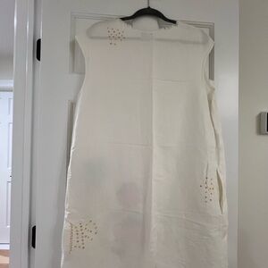 Holding Horses White Top with Embroidered Details Anthropologie size l